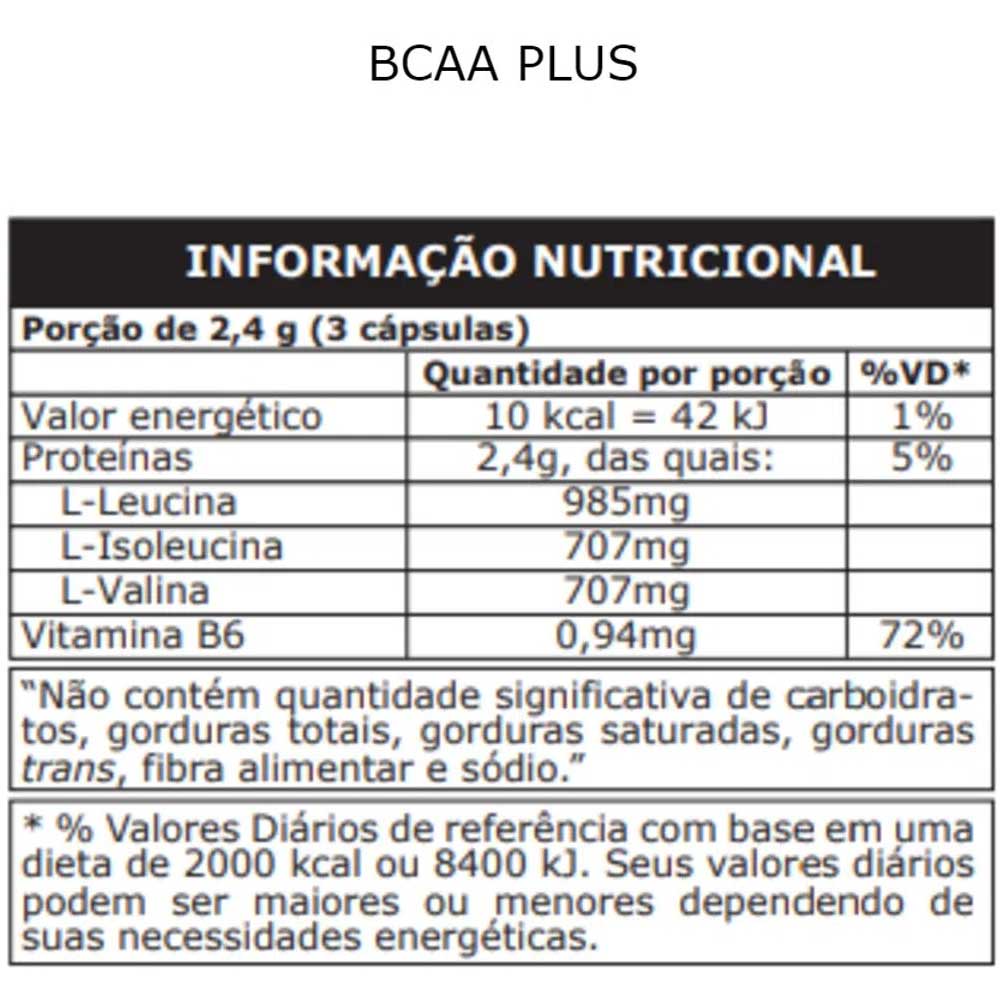 BCAA Plus 800mg por cápsula com 120 cápsulas Probiótica