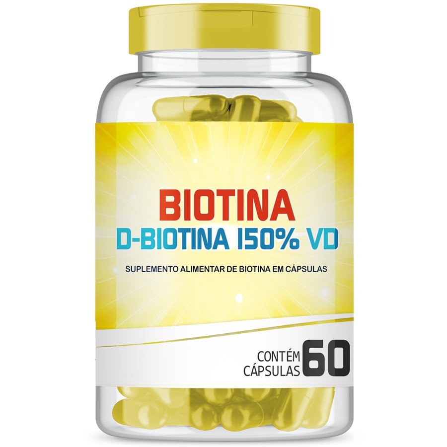 Biotina Firmeza e Crescimento com 60 cápsulas