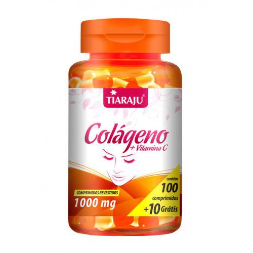 Colageno com Vitamina C 1000mg com 110 cápsulas Tiaraju