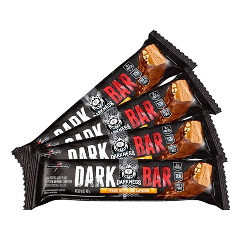 Darkness Dark Protein Bar Caixa C/8 - Chocolate Amargo