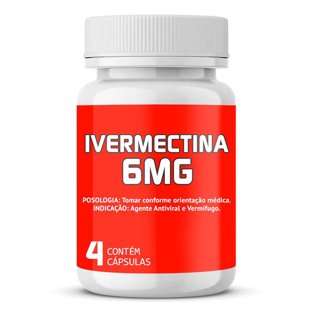 Ivermectina 6mg com 4 cápsulas