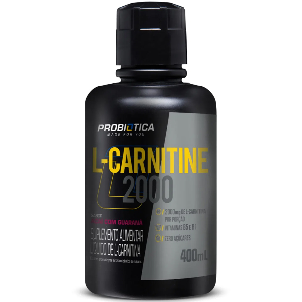 L-Carnitina 2000 por Porção Liquida 400mL Probiotica