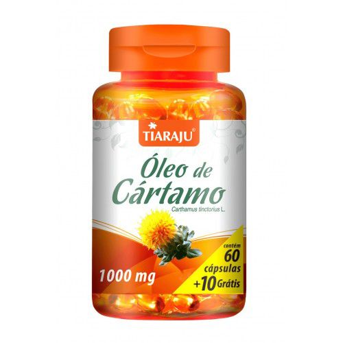 Oleo de Cartamo 1000mg com 70 cápsulas Tiaraju