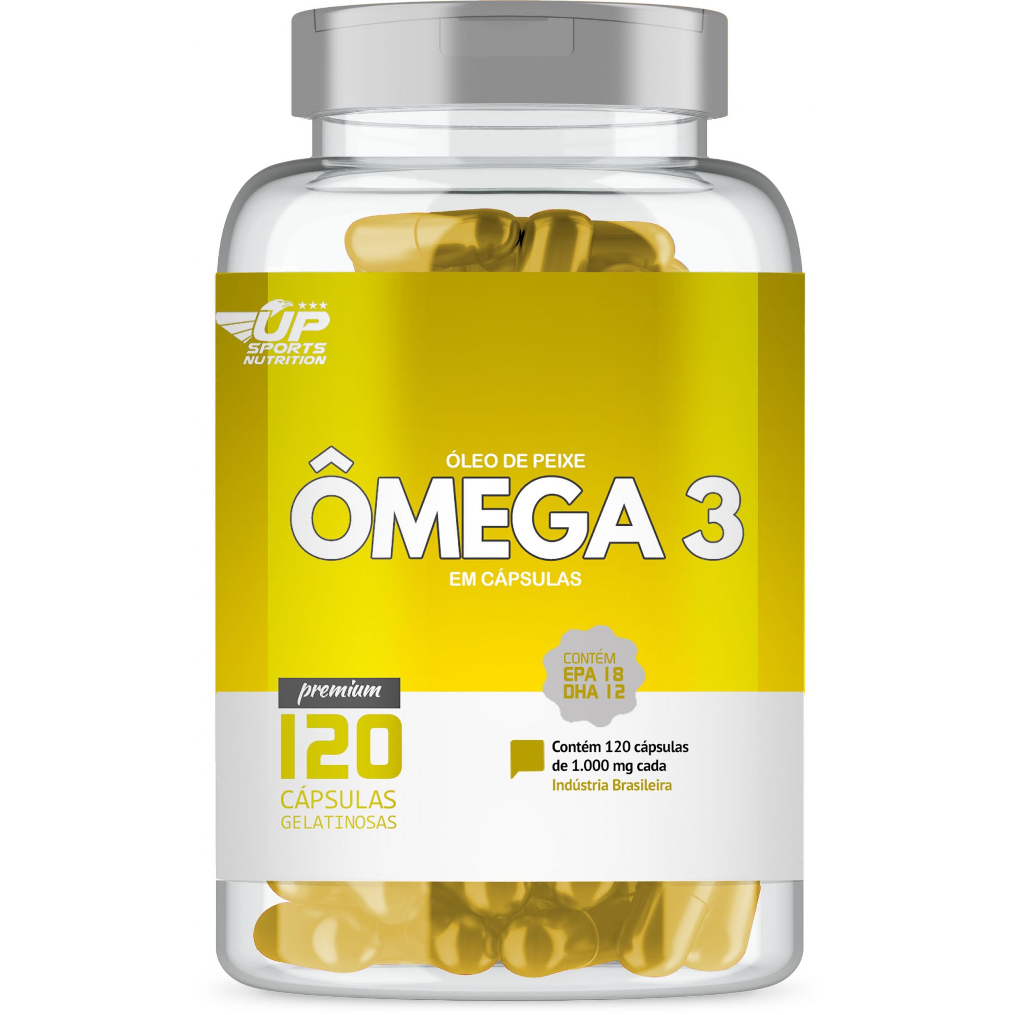 Omega 3 1000mg com 120 cápsulas Up Sports Nutrition