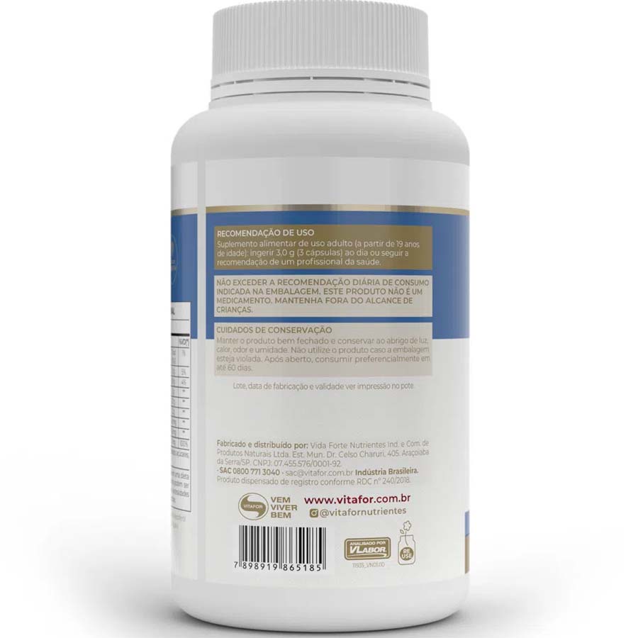 Omega 3 EPA DHA 1000mg Óleo de Peixe c/ 120 capsulas Vitafor