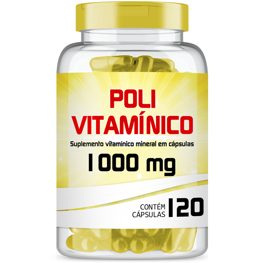 Polivitamínico de A-Z 1000mg com 120 cápsulas gelatinosas