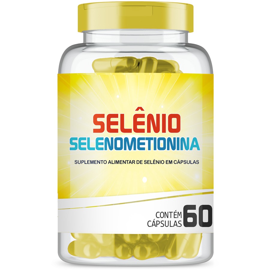 Selenio Selenometionina 250mg com 60 cápsulas