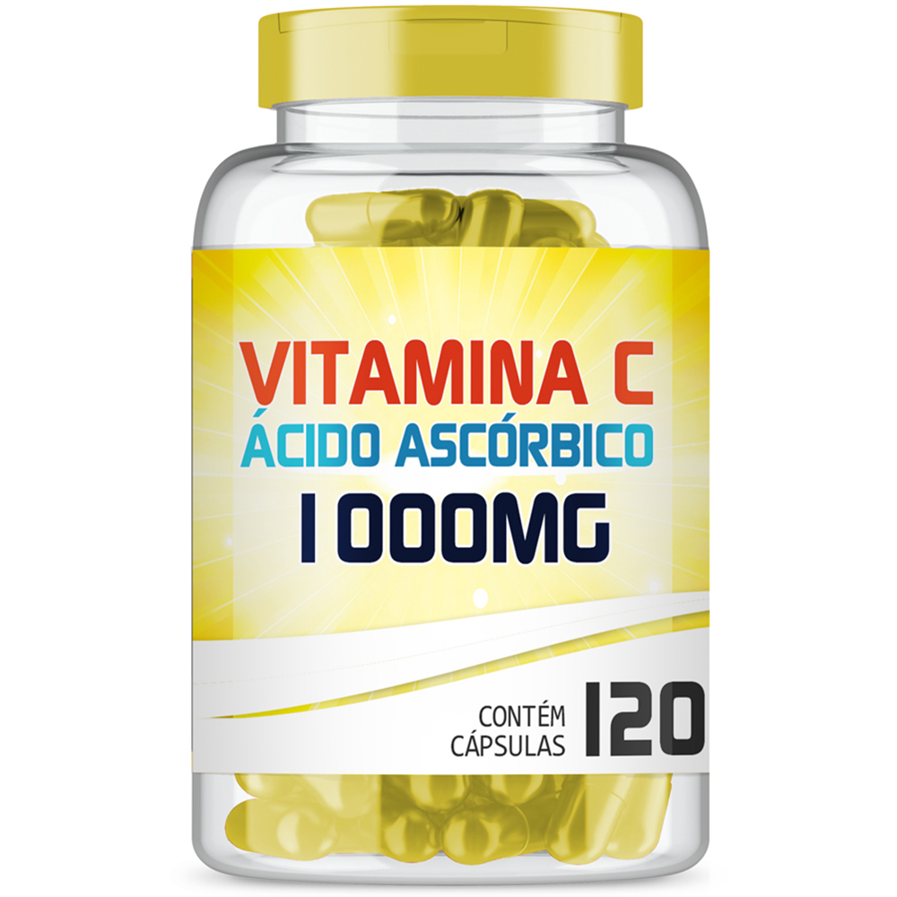 Vitamina C Ácido Ascórbico 1000mg por cápsula 120 cápsulas