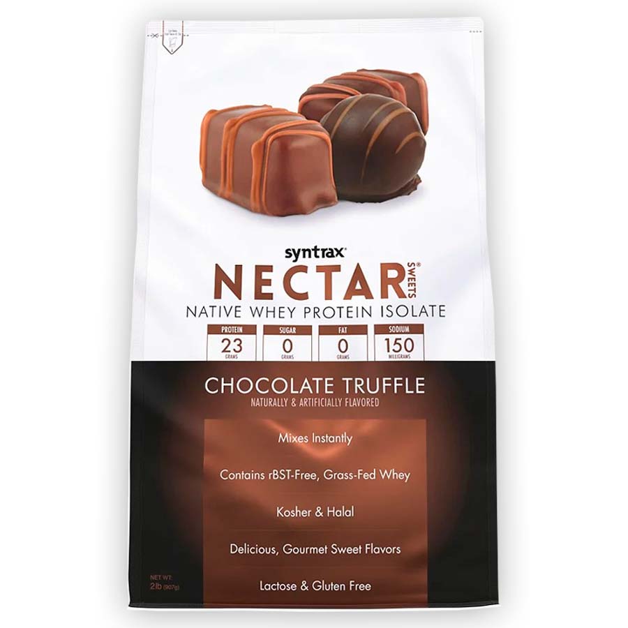 Whey Nectar Syntrax Isolado Sabor Trufa de Chocolate 907g