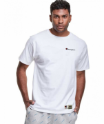 Camiseta Champion Mini Script Bordado ''Off-White''