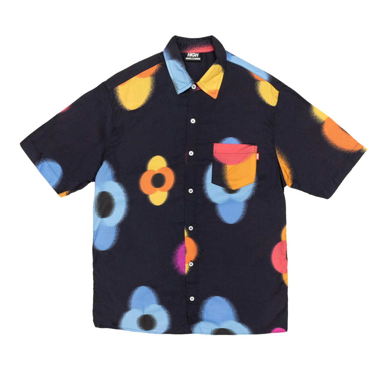 Button Shirt High Flowers 