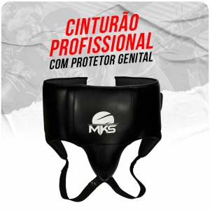 Cinturão Profissional Coquilha MKS com Protetor Genital