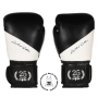 Luva de Boxe Profissional Couro MKS Edição Limitada Black White