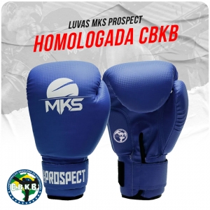 Luva MKS Prospect Homologada CBKB Azul