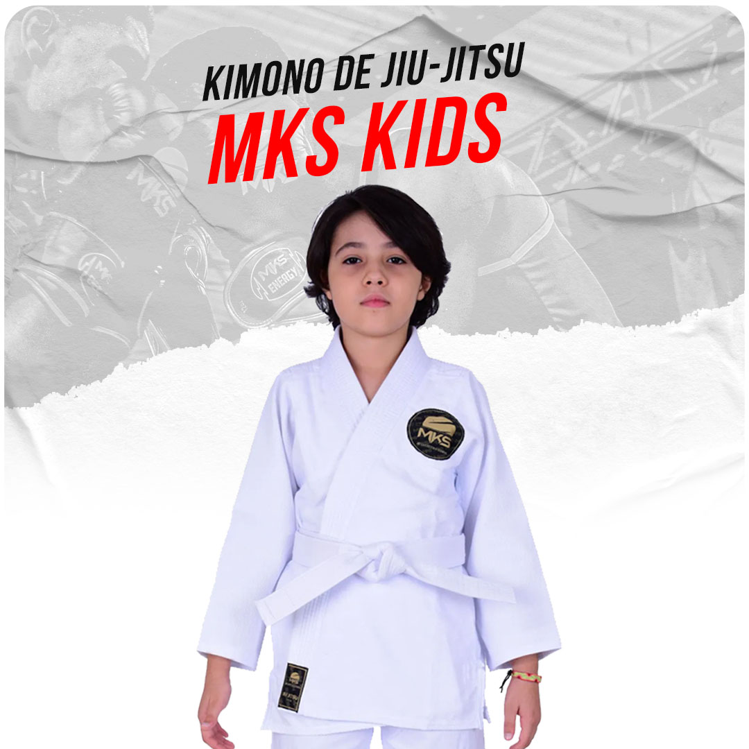 Kimono de Jiu-Jitsu Infantil MKS Kids Branco