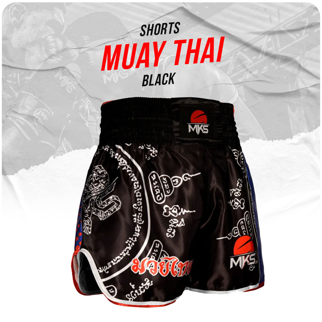 Shorts Muay Thai MKS Combat Black