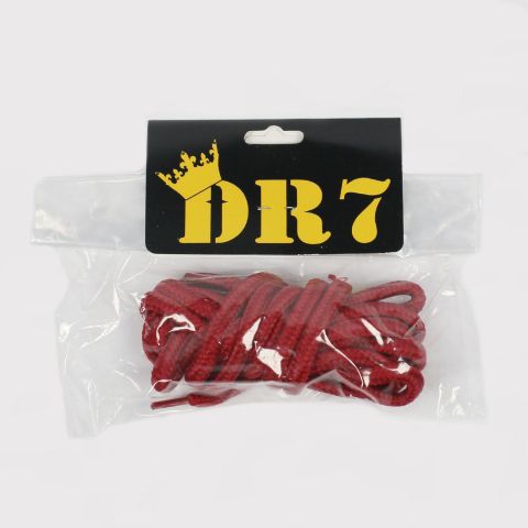 Cadarço DR7 Redondo - Vermelho Escuro