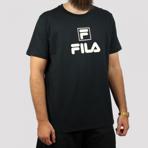 Camiseta Fila F Box Letter - Preta