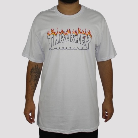 Camiseta Thrasher Scorched - Branca