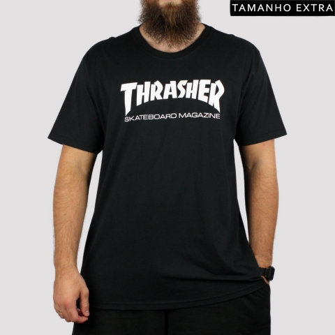 Camiseta Thrasher Skate Mag (Tamanho Extra) - Preta