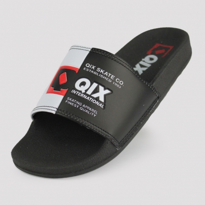 Chinelo Qix Slide Dual Logo - Preto