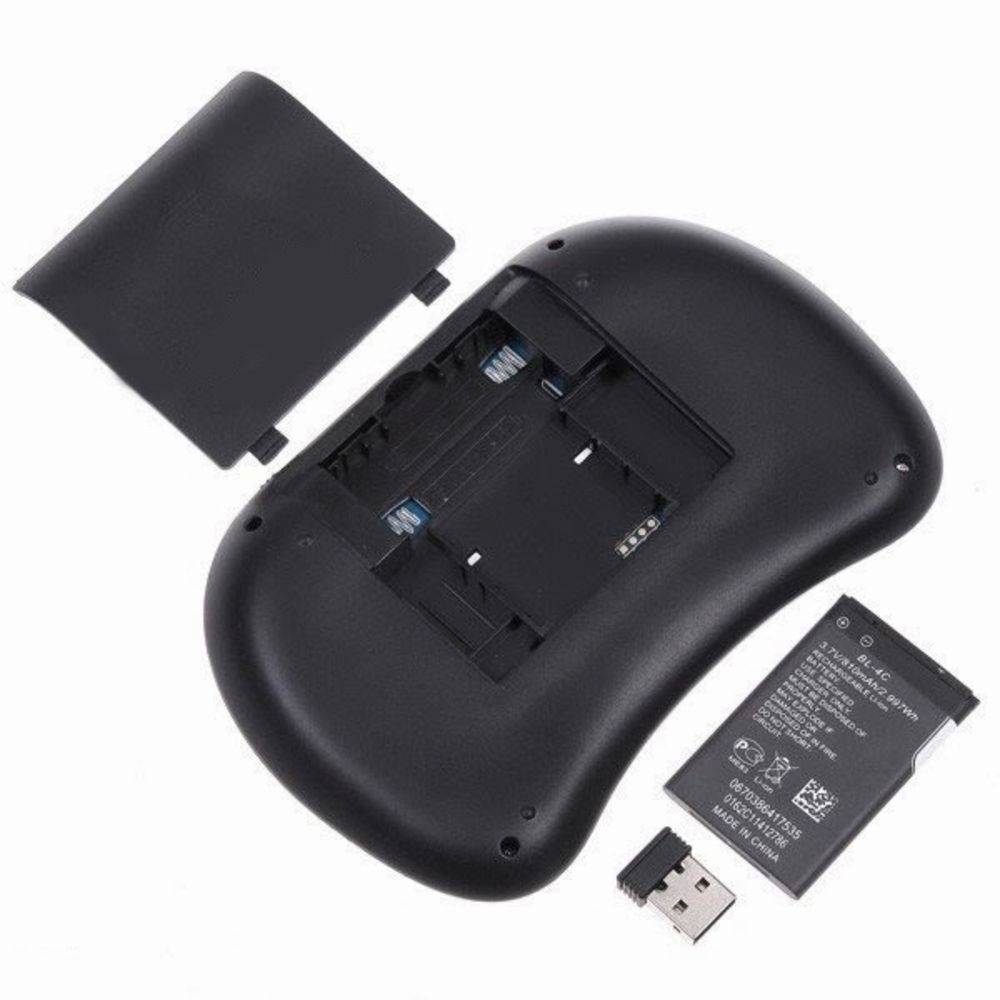 Mini Teclado com led Sem Fio Com Touchpad Mouse Ideal Para Smart Tv, Pc e Notebook