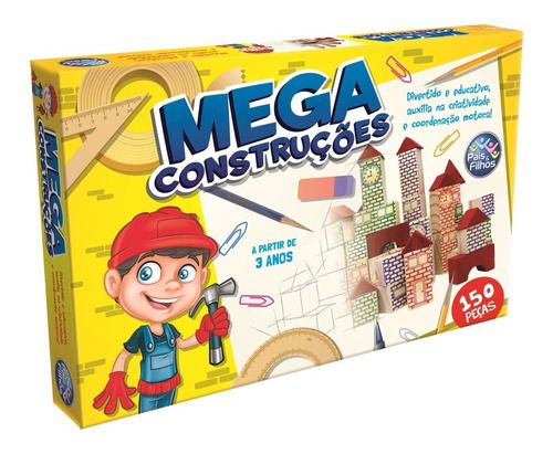 Mega Construções Bloco De Montar Brinquedos Infantil 150