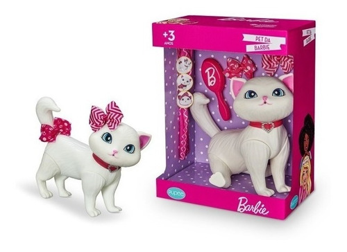 Barbie Boneca Gata Pet Shop Veterinária Brinquedo Gatinha