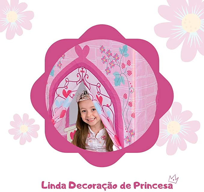 Barraca Infantil Princesa Castelo Meninas Cabana Brinquedo