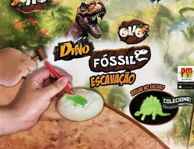 Brinquedos Educativo Kit Escavação Dinossauro Ovo 2 Dino