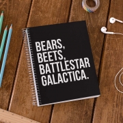 Caderno Bears Beets Battlestar Galactica - The Office