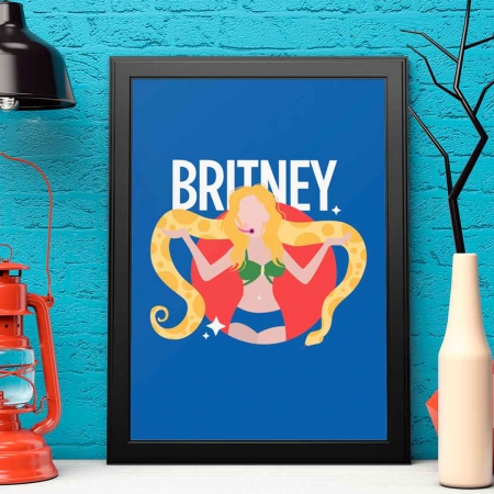 Quadro Britney VMA - Rebobina Artes