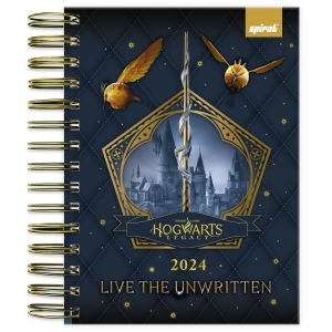 Agenda diária Hogwarts Legacy 2024 - 176 folhas