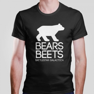 Camiseta Bears Beets Battlestar Galactica Ilustrado - The Office