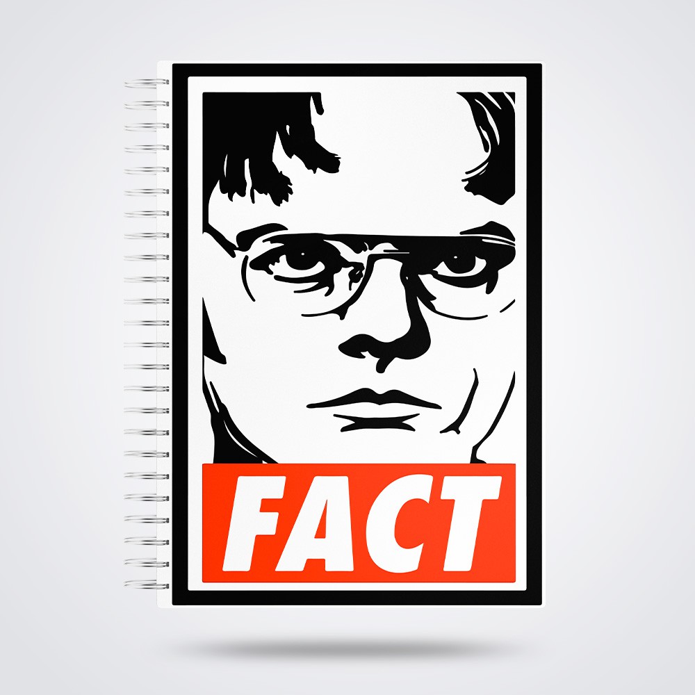 Caderno de Anotações Dwight Fact Capa Dura