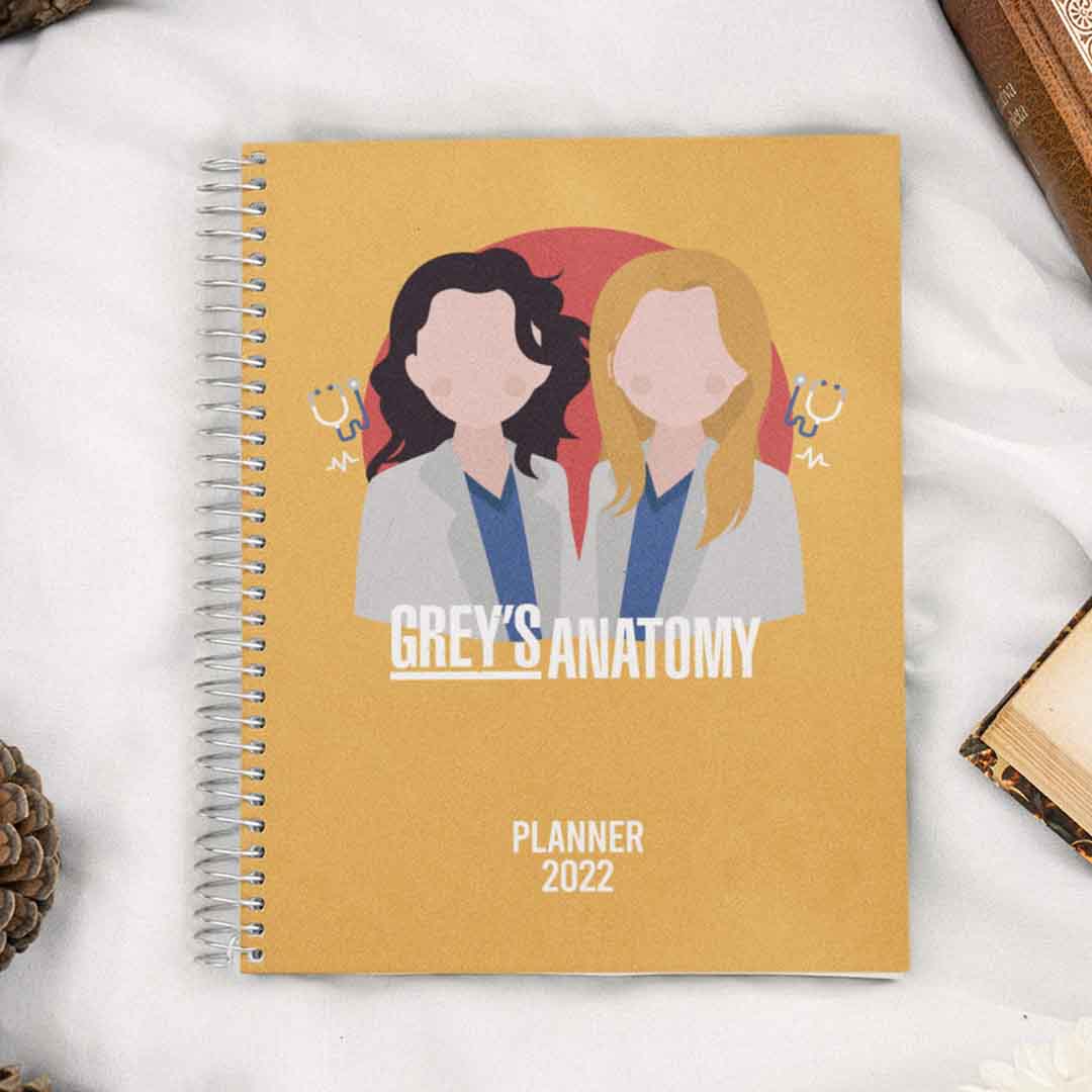 Planner 2022 - Greys Anatomy - Rebobina Artes