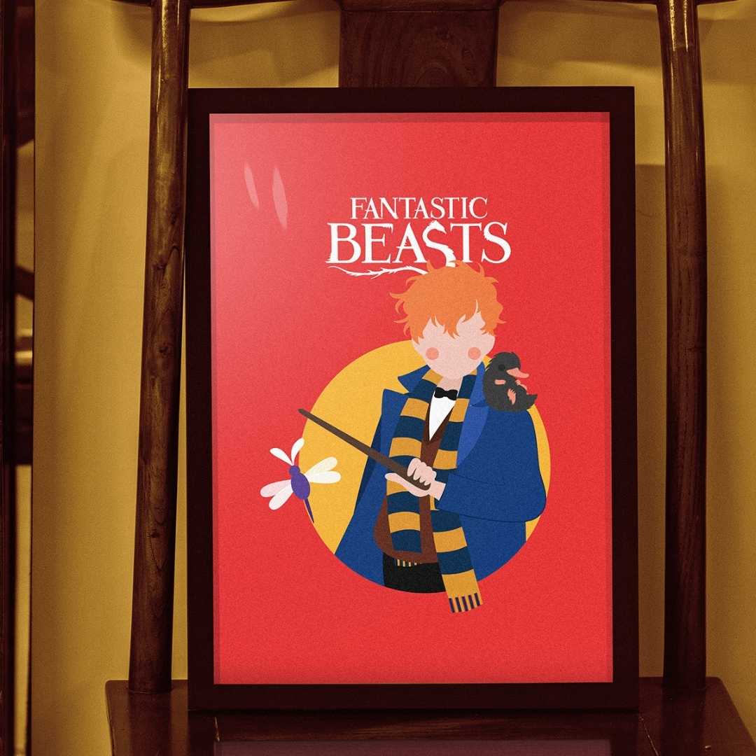 Quadro Fantastic Beasts - Rebobina Artes
