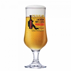 Taça de Vidro Barcelona Deveria Ser Como Para Cerveja 385ml - Ruvolo - Foto 0