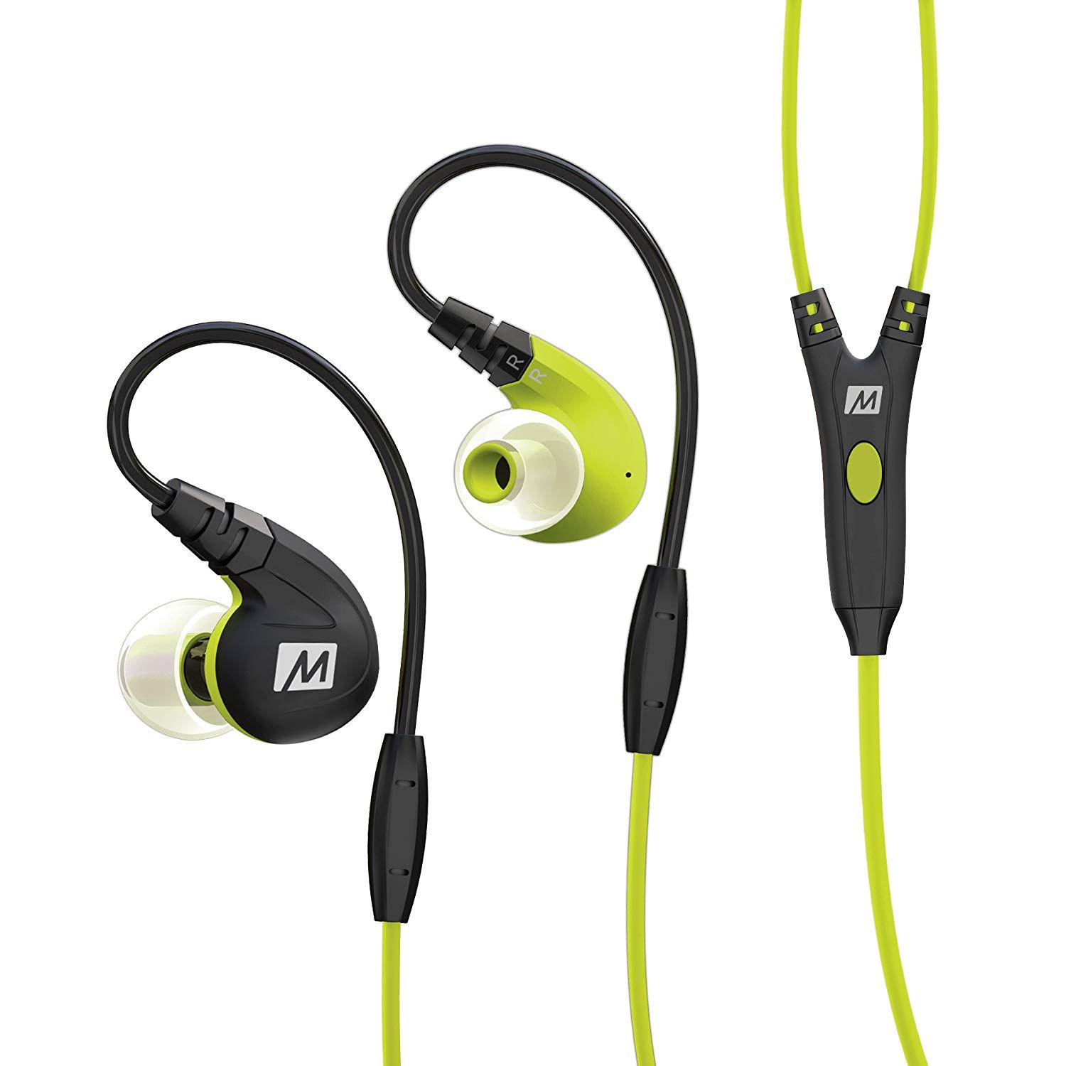 Fone de ouvido Mee Audio M7P Secure-Fit Sport Verde