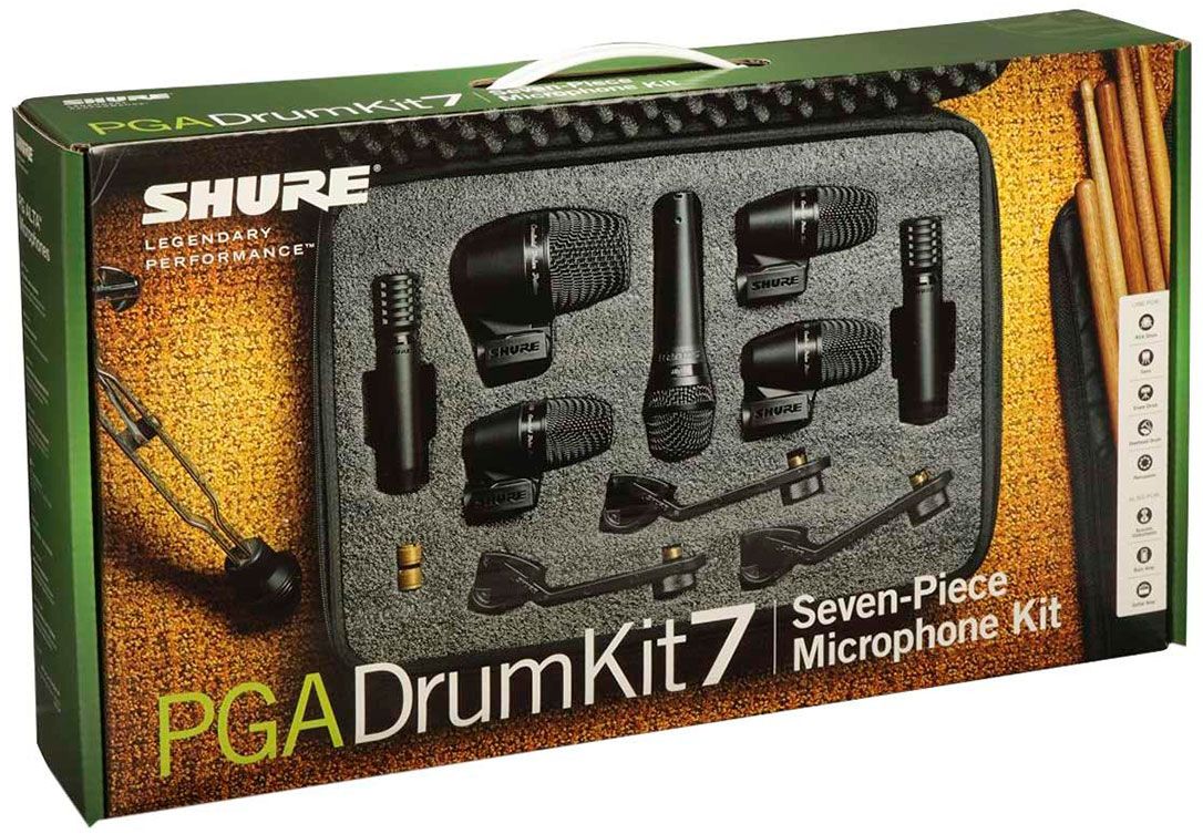 Kit Microfone Bateria Shure PGA Drum Kit 7