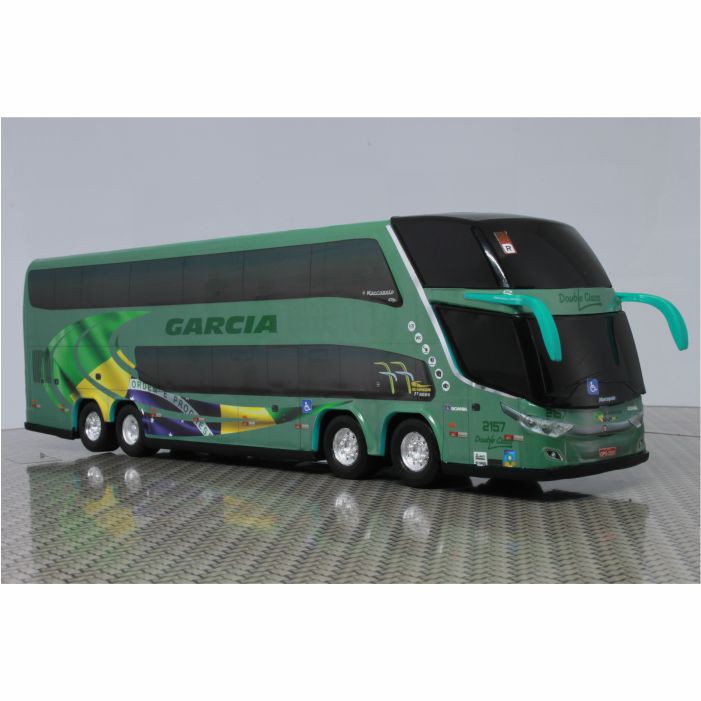 Ônibus Miniatura Viação Garcia DD Bandeira do Brasil