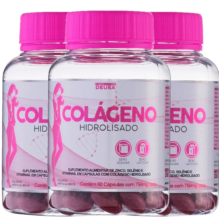 Colágeno Hidrolisado com Vitaminas Deusa Compre 2 Leve 3