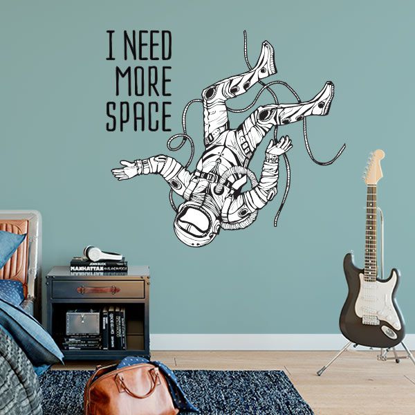 Adesivo de Parede - Frase: I Need More Space