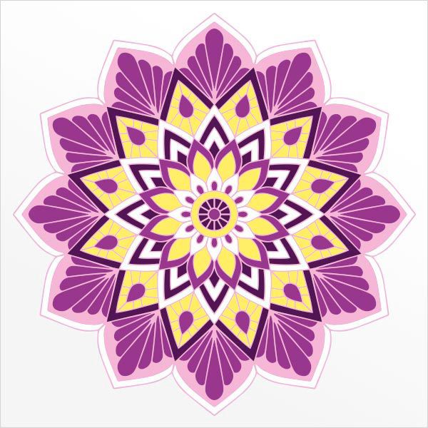 Adesivo de Parede - Mandala 5 - Flor