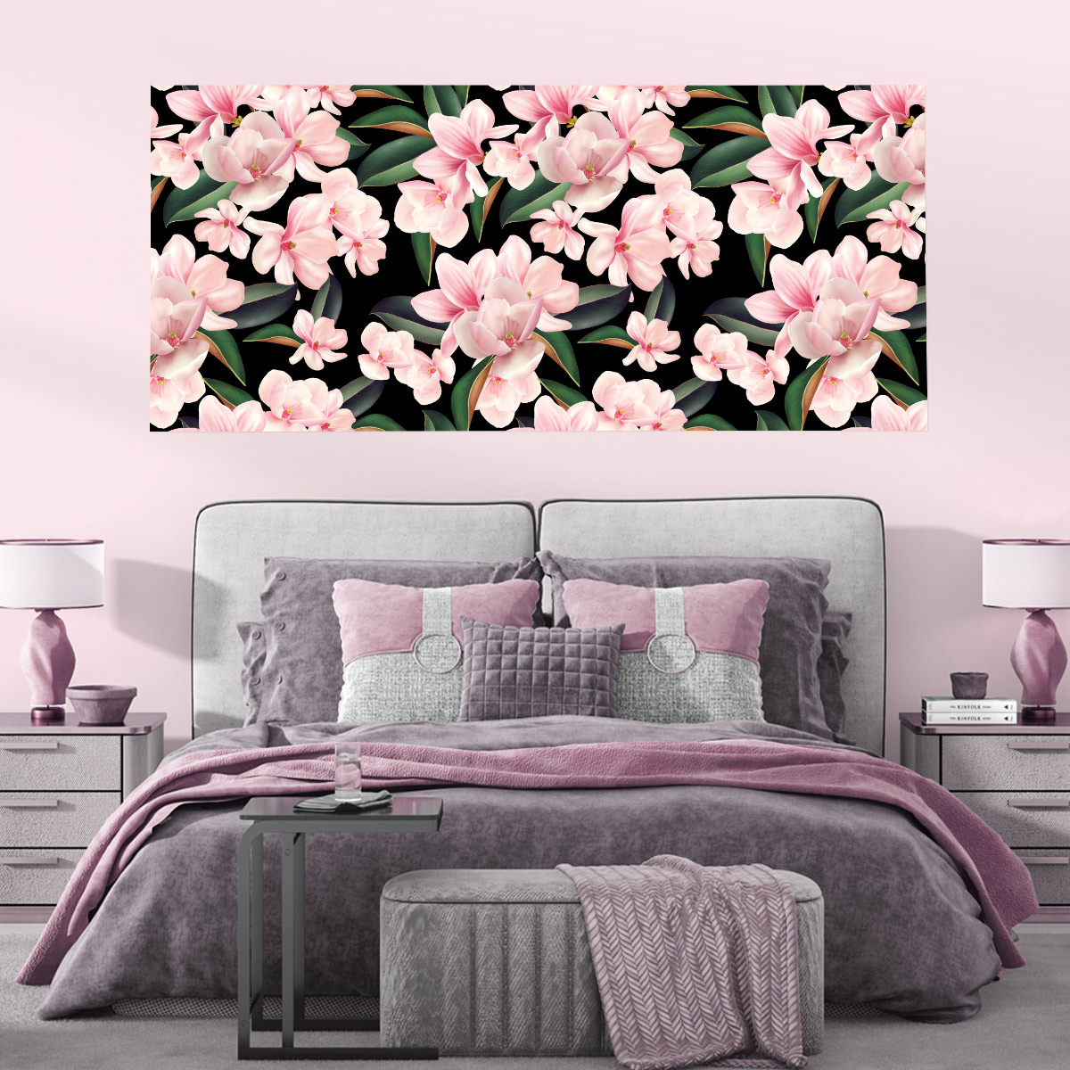 Painel Quadro Adesivo - Flores Magnolia 1