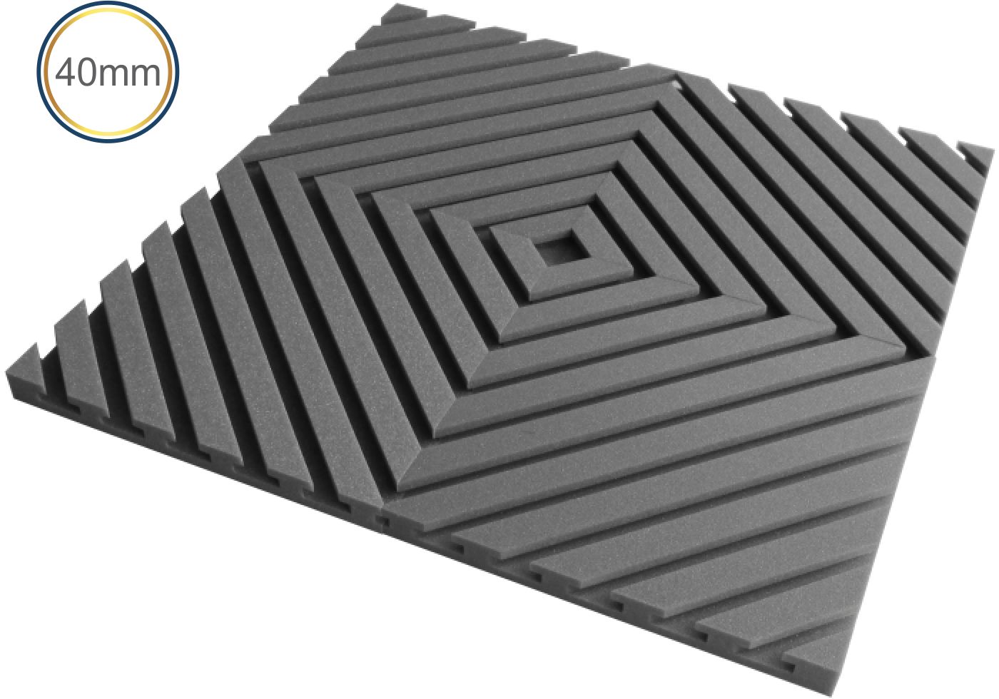 Espuma Acústica - REV - R2 Diagonal - Kit 4 peças - (1m²)  - Loja SPL Acústica