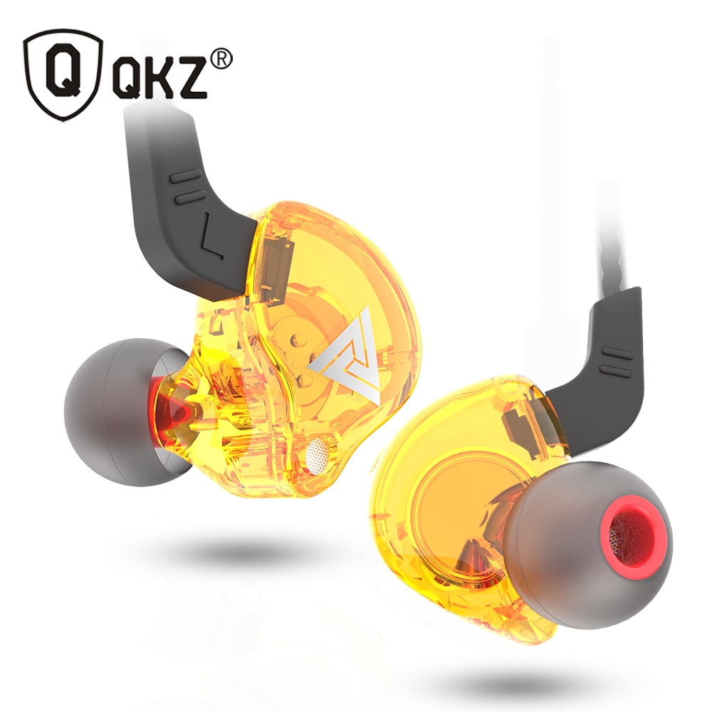 Fone de Ouvido Profissional Original QKZ AK6 In-Ear Hi-Fi Alta Qualidade + Case