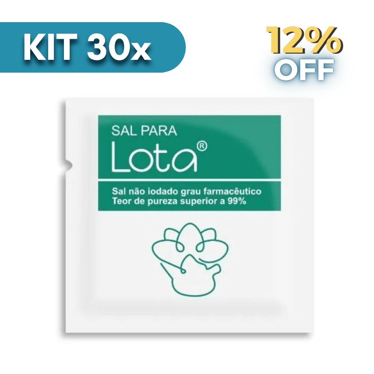 Kit - 30 Sachês de Sal para Lota (Higienizador Nasal) - Om Joy