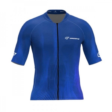 Camisa De Ciclismo Groove Masculina Azul