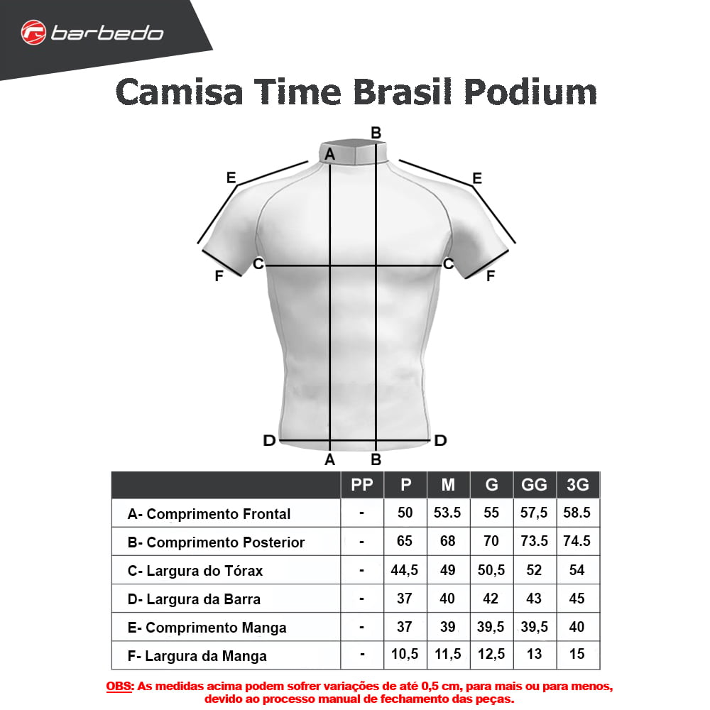 Camisa de Ciclismo Barbedo Time Brasil Podium Verde